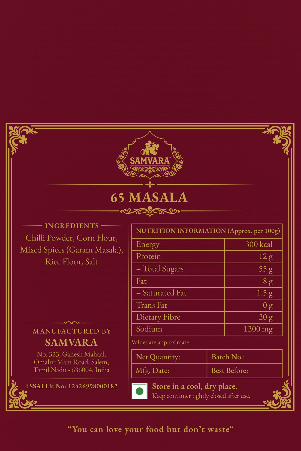 65 Masala Powder