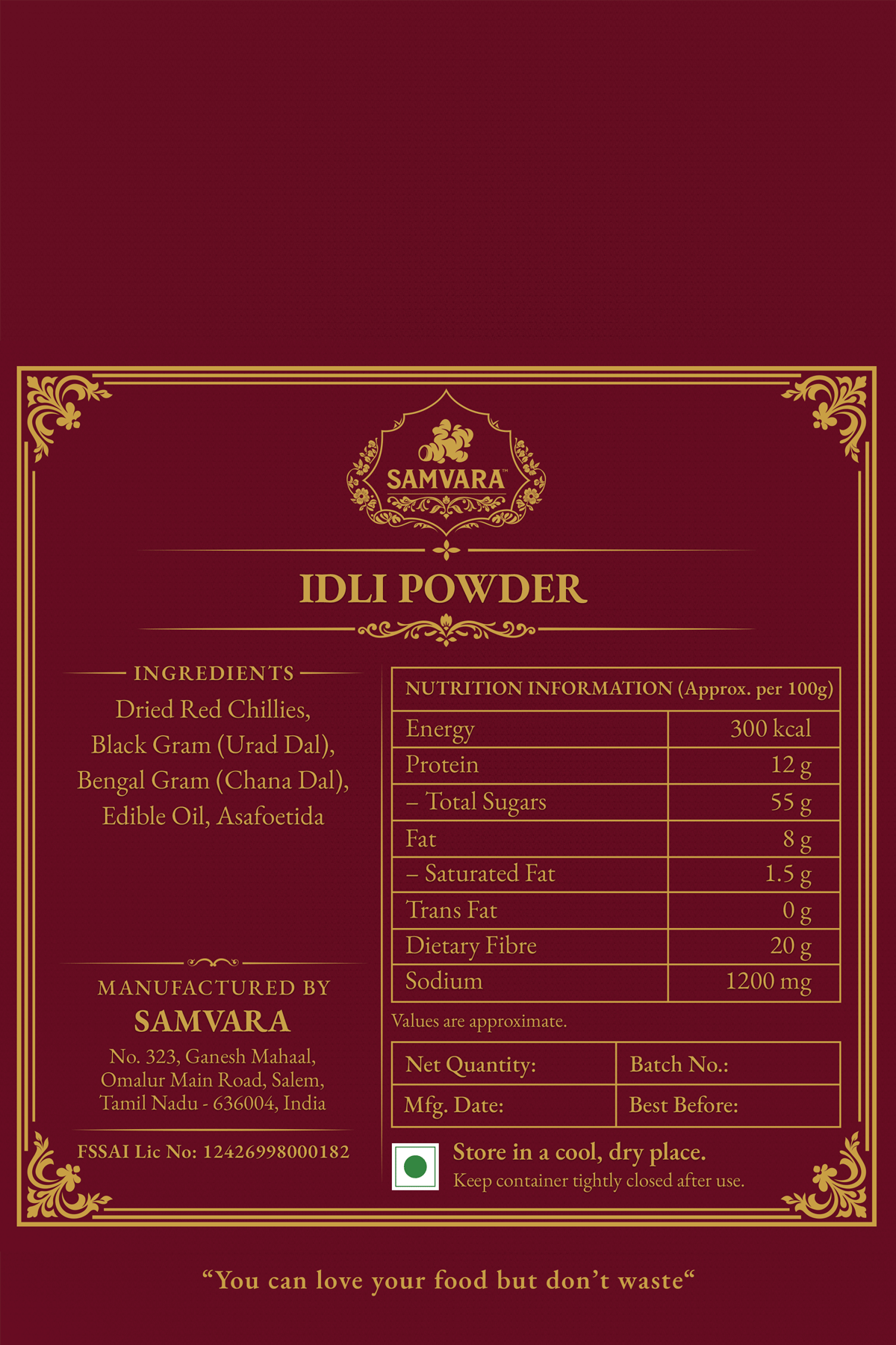 Idly Powder